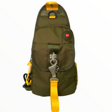 Pechera táctica cruzada impermeable verde con broche de seguridad — imagen 3 de 5