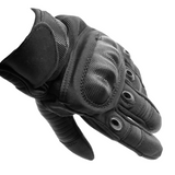 Guantes tácticos negros con dedos touch y protección en nudillos — imagen 1 de 2