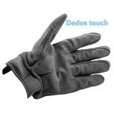 Guantes tácticos negros con dedos touch y protección en nudillos — imagen 2 de 2