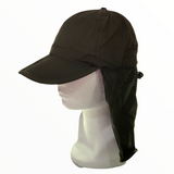 Gorra cubre nuca impermeable en color verde militar para exteriores — imagen 2 de 4