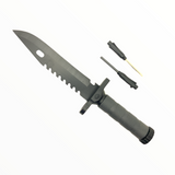 Cuchillo largo con pedernal y brújula integrados en la funda — imagen 3 de 3
