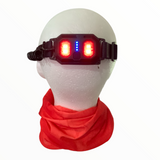 Lámpara de cabeza LED con tira frontal de 3 modos y luz roja trasera — imagen 2 de 2