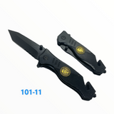 Navaja táctica de 21 cm con rompevidrios, corta cintos y clip — imagen 6 de 8