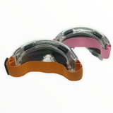 Goggles transparentes para moto con acabado tornasol y banda ajustable — imagen 3 de 5