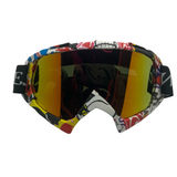 Goggle para motocicleta con diseño gráfico llamativo — imagen 1 de 3