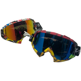 Goggle para motocicleta con diseño gráfico llamativo — imagen 2 de 3