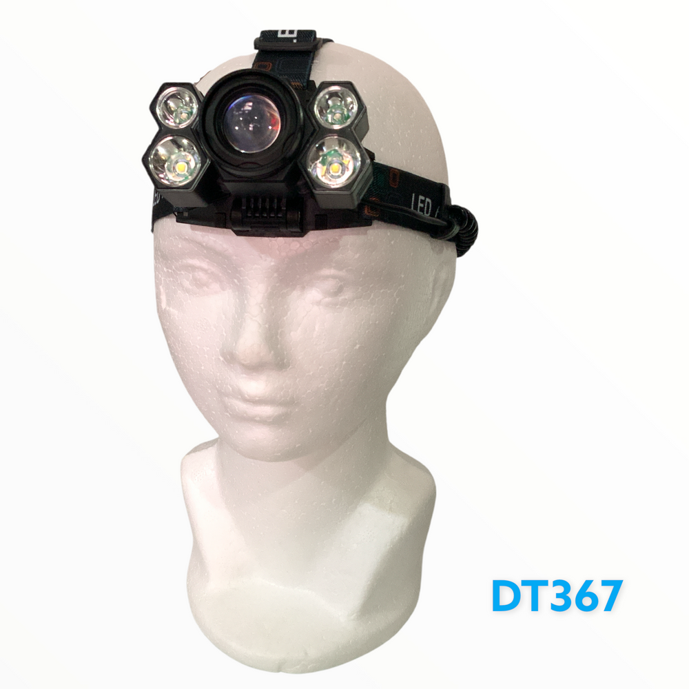 Lámpara de cabeza LED con zoom disponible en varios estilos y colores