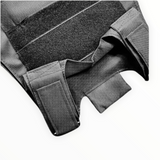 Chaleco porta placas con velcro y sistema MOLLE en negro, caqui y verde — imagen 3 de 3