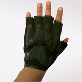 Guantes de medio dedo colección PJ en negro y verde — imagen 5 de 9