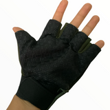 Guantes de medio dedo colección PJ en negro y verde — imagen 6 de 9