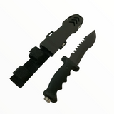 Cuchillo tipo Rambo con hoja de sierra y funda para campismo — imagen 1 de 5