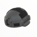 Casco táctico de media oreja recortada con rieles y soporte para cámara — imagen 2 de 4