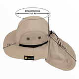 Sombrero de senderismo con protección solar en color verde — imagen 4 de 4