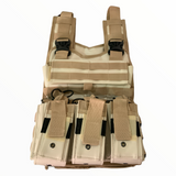 Chaleco porta placas con sistema MOLLE, panel de contactel y varios colores — imagen 8 de 10