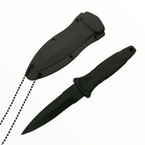 Cuchillo tipo daga con collar decorativo y clip de sujeción — imagen 1 de 2