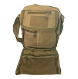 Mochila cruzada pequeña caqui con sistema MOLLE frontal — imagen 2 de 4