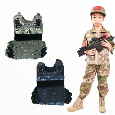 Chaleco táctico infantil para niño en distintos colores y camuflajes