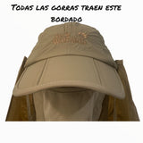 Gorra con solapa desmontable para protección UV en color caqui — imagen 2 de 5