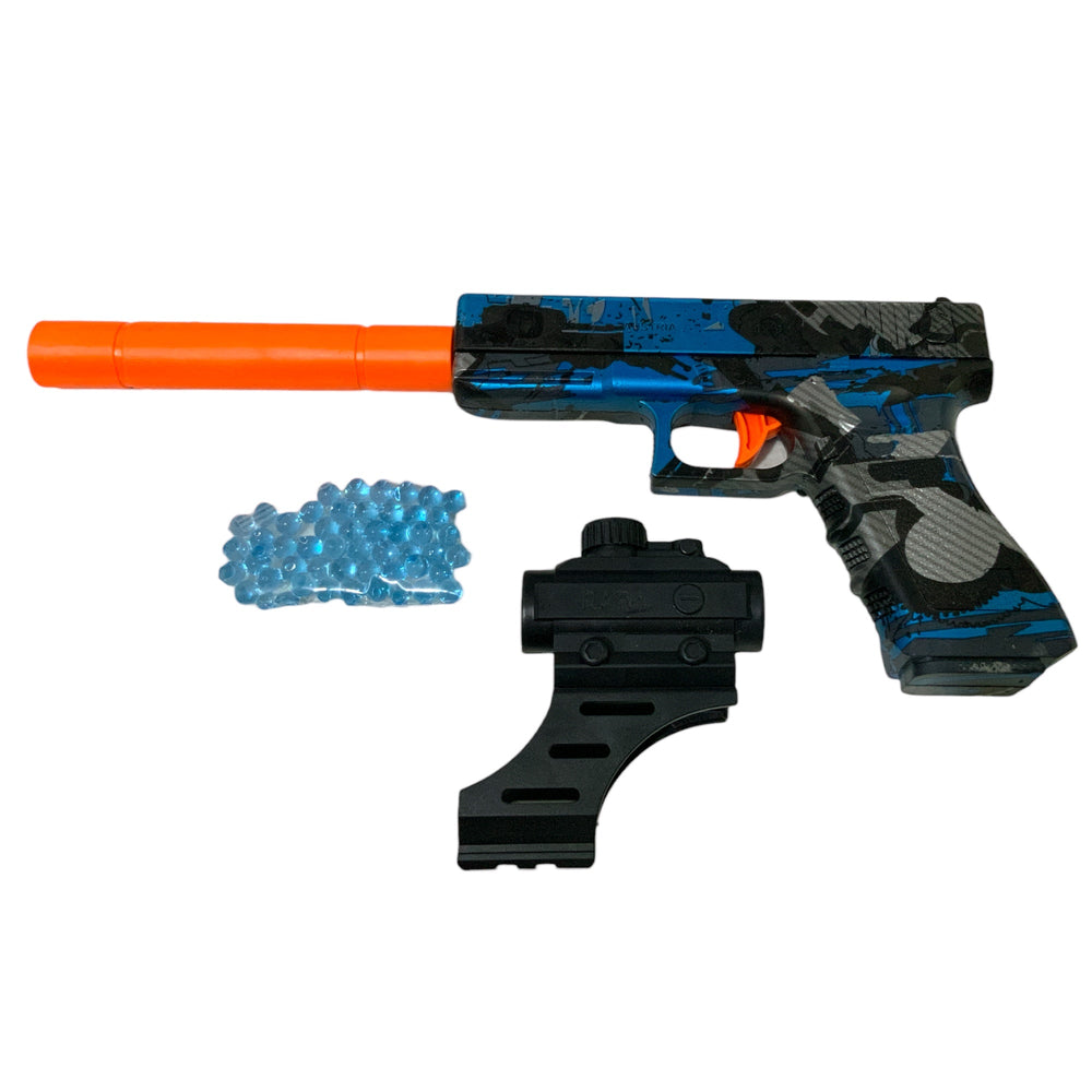 Pistola de bolas de hidrogel de accionamiento manual para juego al aire libre