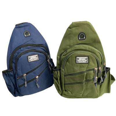Mochila pechera cruzada verde modelo XB139