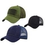 Gorra ajustable con bordado de bandera de Estados Unidos en color negro — imagen 2 de 2