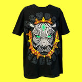 Playera neón de algodón con estampado de xoloitzcuintle — imagen 4 de 6