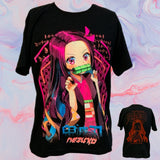 Playera fluorescente con estampado de Naruto en algodón — imagen 3 de 10