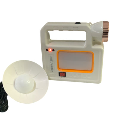 Linterna LED solar recargable con dos pasos de intensidad y foco alterno