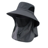 Sombrero de senderismo ligero con protección solar en gris — imagen 1 de 8