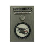 Placa metálica de identificación con diseño de Guardia Nacional y SSPC — imagen 3 de 6