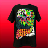 Playera neón de algodón con estampado de xoloitzcuintle — imagen 5 de 6