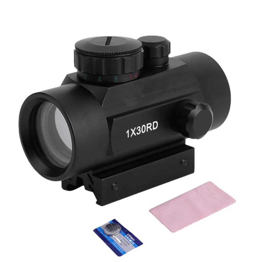 Mira red dot con retícula ajustable roja o verde en riel de 20 mm