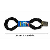 Cadena antirrobo reforzada con funda protectora para motocicleta — imagen 2 de 5