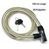 Candado antirrobo con cable reforzado de 150 cm para motocicleta — imagen 2 de 5