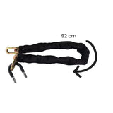 Candado de cadena gruesa reforzada de 92 cm con funda textil y cierre tipo U — imagen 2 de 4