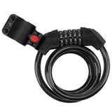 Candado antirrobo de acero reforzado con combinación para bicicleta — imagen 4 de 4