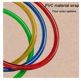 Candado tipo cable espiral con recubrimiento de PVC para bicicleta, moto y scooter — imagen 3 de 6
