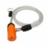 Candado tipo cable espiral con recubrimiento de PVC para bicicleta, moto y scooter — imagen 1 de 6