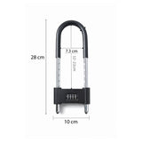 Candado U-Lock reforzado con grillete largo para moto, bici y scooter — imagen 2 de 5