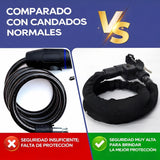 Candado antirrobo con cable reforzado de 120 cm para moto y bici — imagen 7 de 8