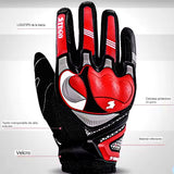 Guantes de moto reflectantes con touchscreen en gris perla — imagen 2 de 8