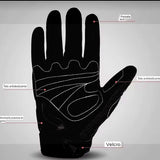 Guantes de moto reflectantes con touchscreen en gris perla — imagen 3 de 8