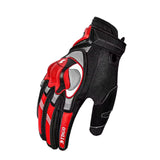 Guantes de moto reflectantes con touchscreen en gris perla — imagen 4 de 8