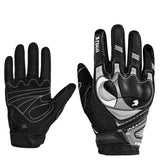 Guantes de moto reflectantes con touchscreen en gris perla — imagen 6 de 8