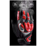 Guantes de moto reflectantes con touchscreen en gris perla — imagen 7 de 8