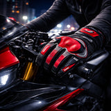 Guantes de moto reflectantes con touchscreen en gris perla — imagen 8 de 8