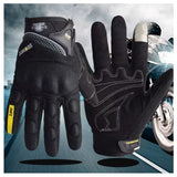 Guantes transpirables para motociclista con dedo touchscreen y protección en nudillos — imagen 4 de 6