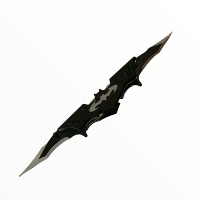 Navaja doble con diseño temático estilo Batman