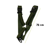 Portafusil de un punto en paracord con anillo metálico central — imagen 2 de 5