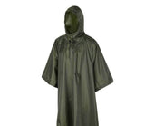 Capa impermeable verde con correa ajustable para lluvia — imagen 2 de 2